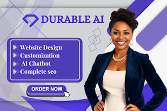 durable, durable ai, 10 web, ai website ecommerce website for your business