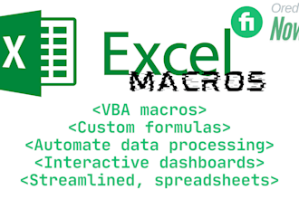 automate your excel tasks with vba, macros, and formulas