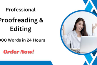 professionally proofread and edit your article or any manuscript