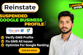 reinstate gmb and fix disabled suspended google my business