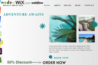 build landing page design,wix,wordpress,webflow, and shopify website