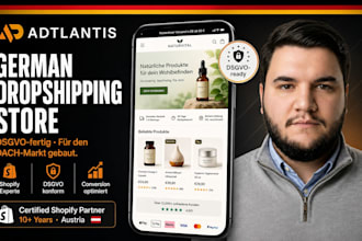 build a branded german shopify dropshipping store