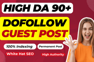 write and publish high da guest posts with seo dofollow backlinks