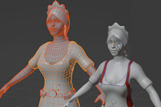 do retopology and baking for your 3d model