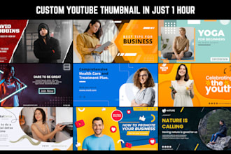 design awesome youtube thumbnail in 1 hour