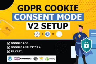setup gdpr cookie consent mode v2 and cookie banner with google tag manager