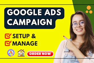setup and manage google ads campaign, search adwords, PPC ads for ecommerce