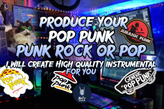 produce and create your pop punk or pop rock backing track