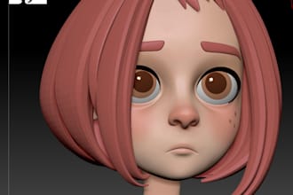 do stylized 3d character modeling for your animation project