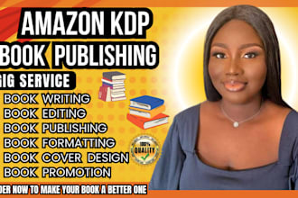do book formatting, publish on amazon and book promotion