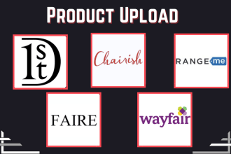 upload products or add products to faire, chairish, 1stdibs, rangeme and wayfair