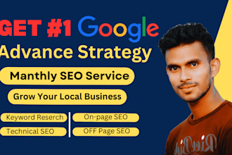 provide monthly local SEO service for google top rankings