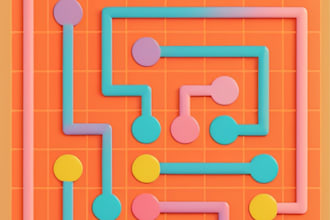 make a color connect puzzle game