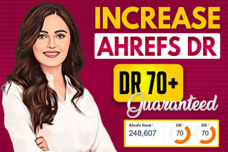 increase domain rating ahrefs DR by using white hat seo high quality backlinks