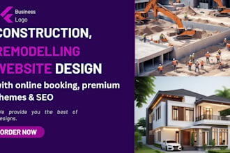 design construction website, plumbing,roofing, contractor website