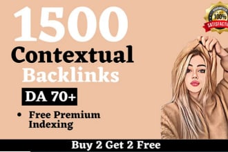 make contextual dofollow white hat high da forum profile backlinks