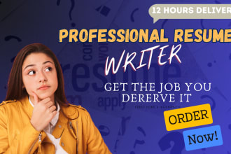 deliver 12 hour professional resume writing service get noticed and hired