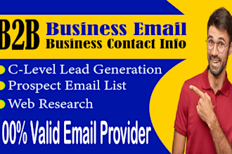 provide business email and business contact info for any industry