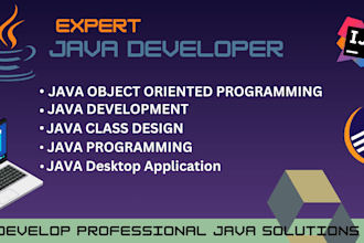 develop optimized java applications with oop, dsa hibernate concepts