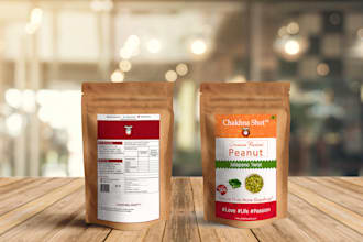 craft top notch sticker, label or packaging for your product