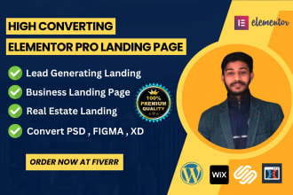 build dynamic wordpress landing page using elementor pro