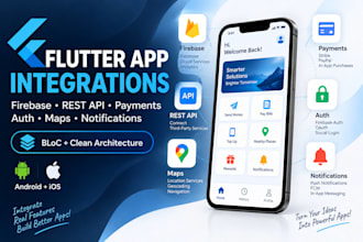 integrate firebase and apis into your flutter app