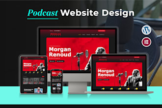 design podcast website for record label radio station audio stream studio band