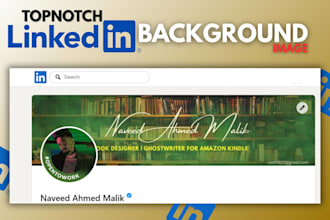 design top notch linkedin background photo