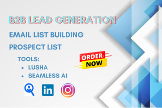 do b2b lead generation and direct contact number using lusha and seamless ai