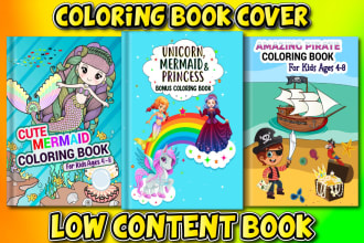 design coloring book cover for kdp