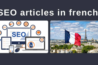 write SEO content or article in french
