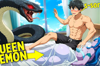 design an original manga anime recap thumbnails for your channel