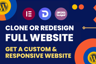 expert in custom elementor wordpress website , elementor theme and customization