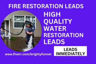 water damage leads restoration fire restoration leads disaster recovery leads