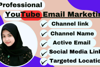collect youtube and instagram influencers email leads for your company
