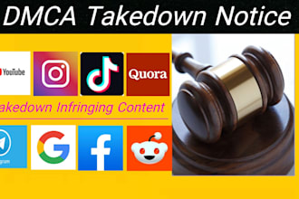 takedown content on tiktok,reddit,telegram,onlyfans,ig,fb,yt,,x,ebay under dmca