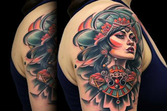 draw custom tattoo design for you