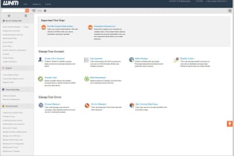 optimize SMTP, email, dns, mx, mysql, cpanel whm, and webmin