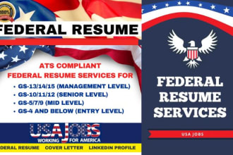 provide federal resume writing for your targeted federal job, usajobs