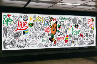 do murals, wallpaper, wall art for your office space, restaurant