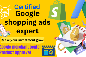 be your certified google shopping ads manager