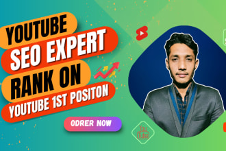 be your youtube SEO expert and optimize videos for organic growth