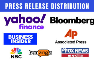 do press release distribution on top media outlets, yahoo finance