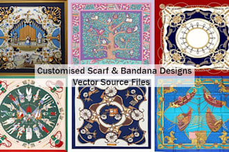 design premium quality scarves, shawls, bandanas and hijab