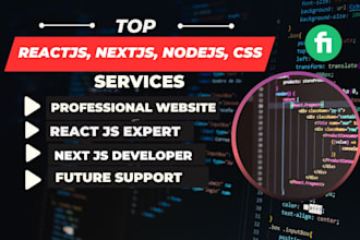 build amazing reactjs website or nextjs website, and convert figma to next js