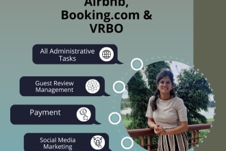 do administrative tasks for short term rent like airbnb, bookingcom