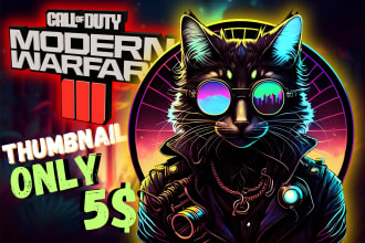 make you cod warzone or modern warfare or any cod eye catching thumbnails
