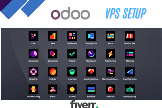 setup, develop and customize odoo erp system on vps