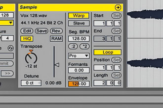 warp your audio tracks