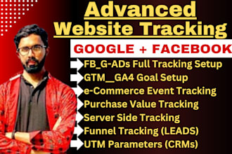 do advanced tracking setup for google and facebook ads, conversions, remarketing